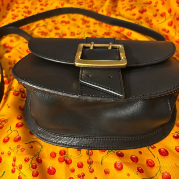 Vince Camuto Black Genuine Leather Crossbody Purse - Picture 3 of 7